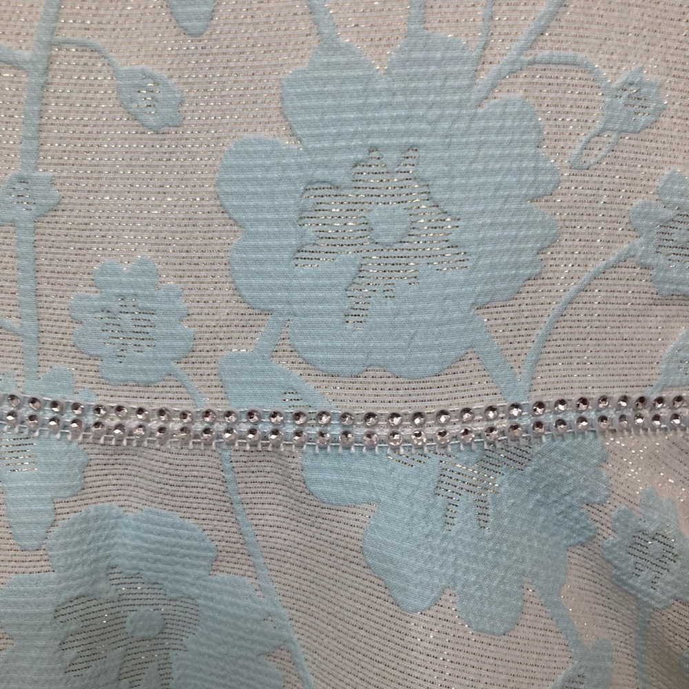 Girls blue dress  party rhinestone waist size 8 - Picture 10 of 14